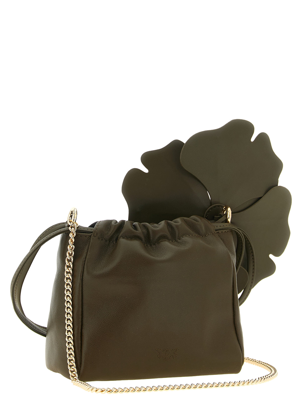 PINKO Zweifarbige Lammleder-Clutch