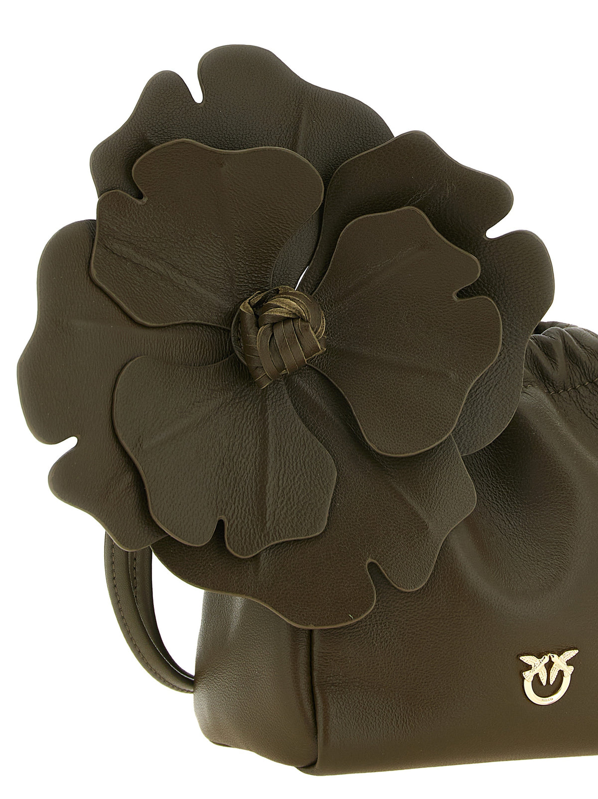 PINKO Zweifarbige Lammleder-Clutch