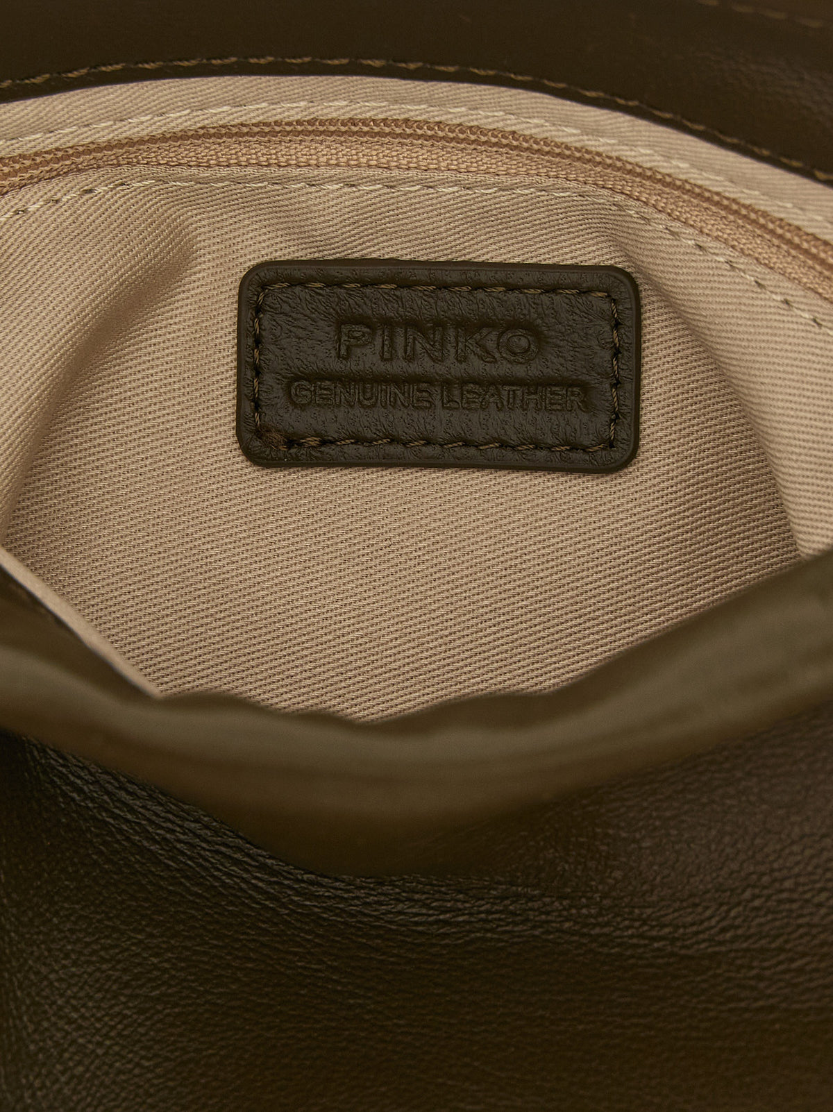 PINKO Zweifarbige Lammleder-Clutch
