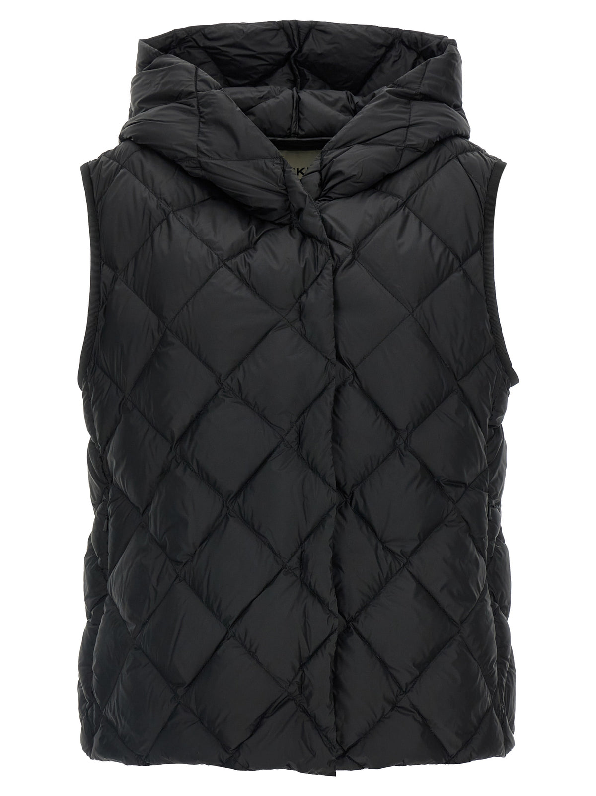 Max Mara Schwarze ärmellose Jacke aus Polyester
