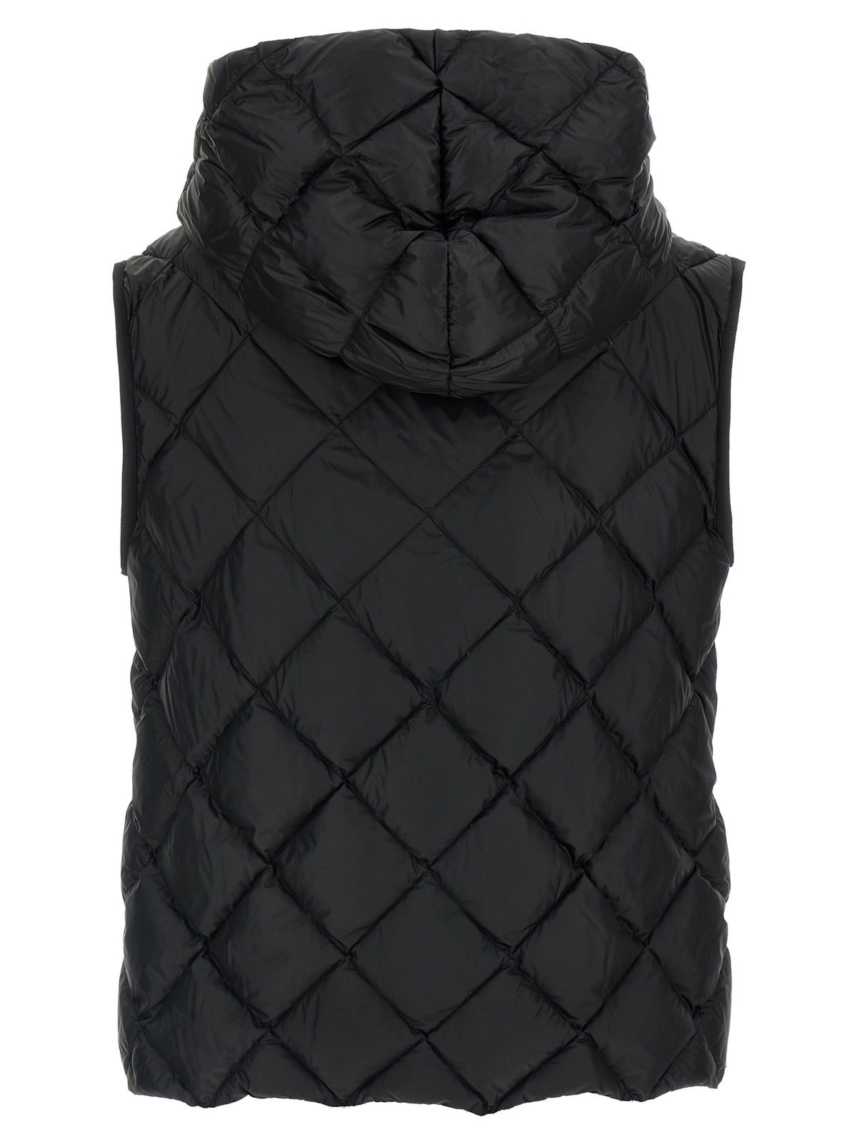 Max Mara Schwarze ärmellose Jacke aus Polyester