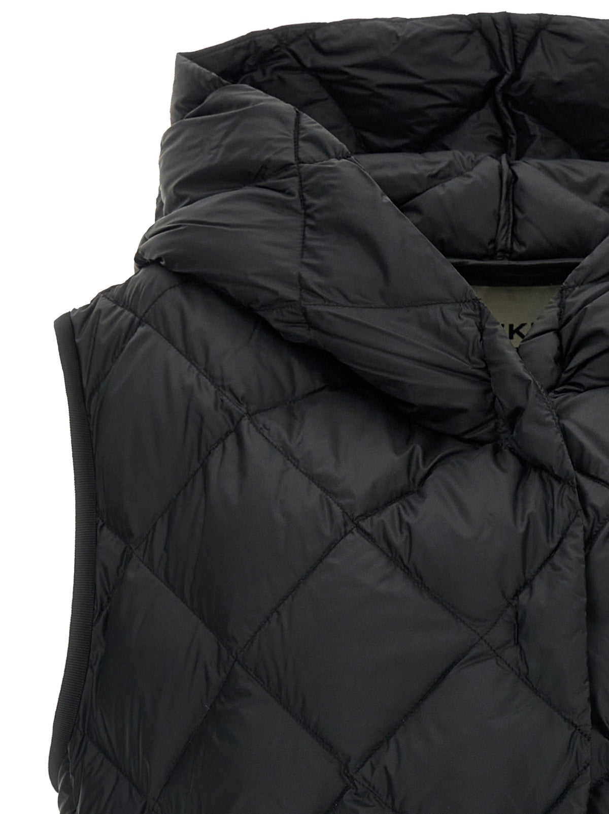 Max Mara Schwarze ärmellose Jacke aus Polyester