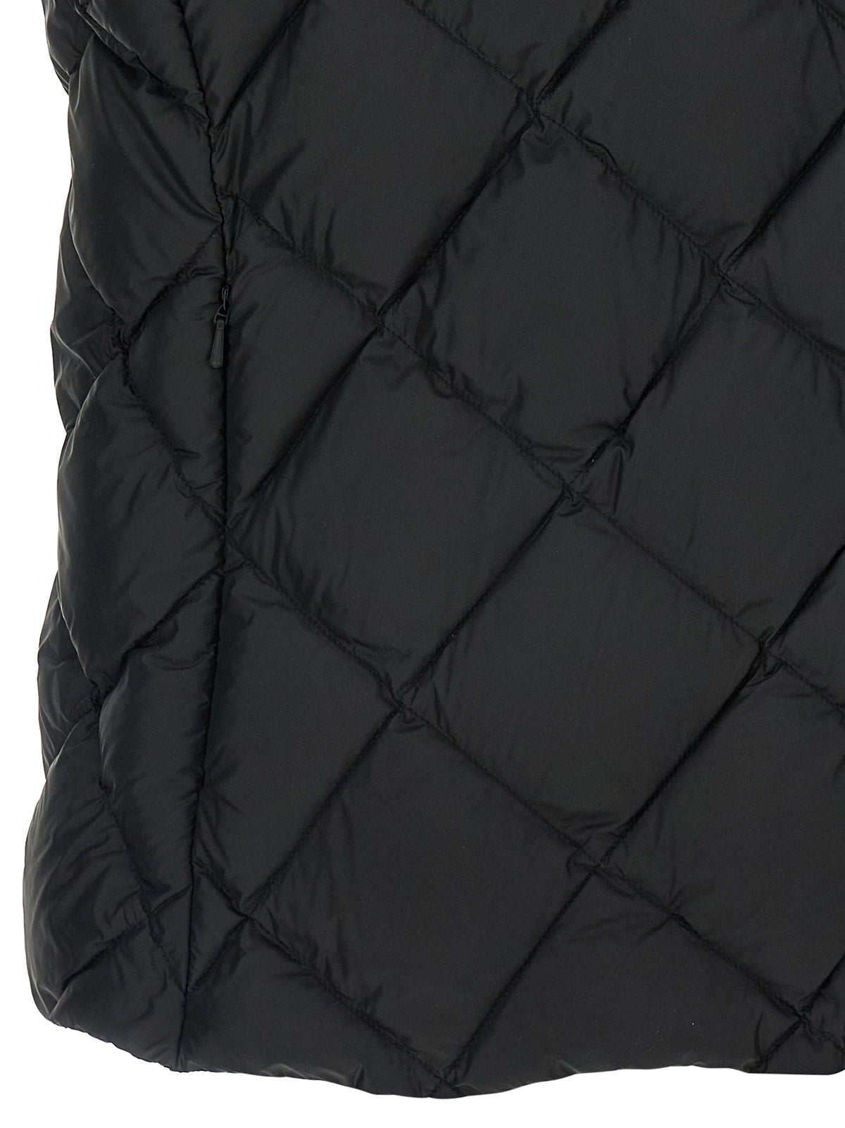 Max Mara Schwarze ärmellose Jacke aus Polyester