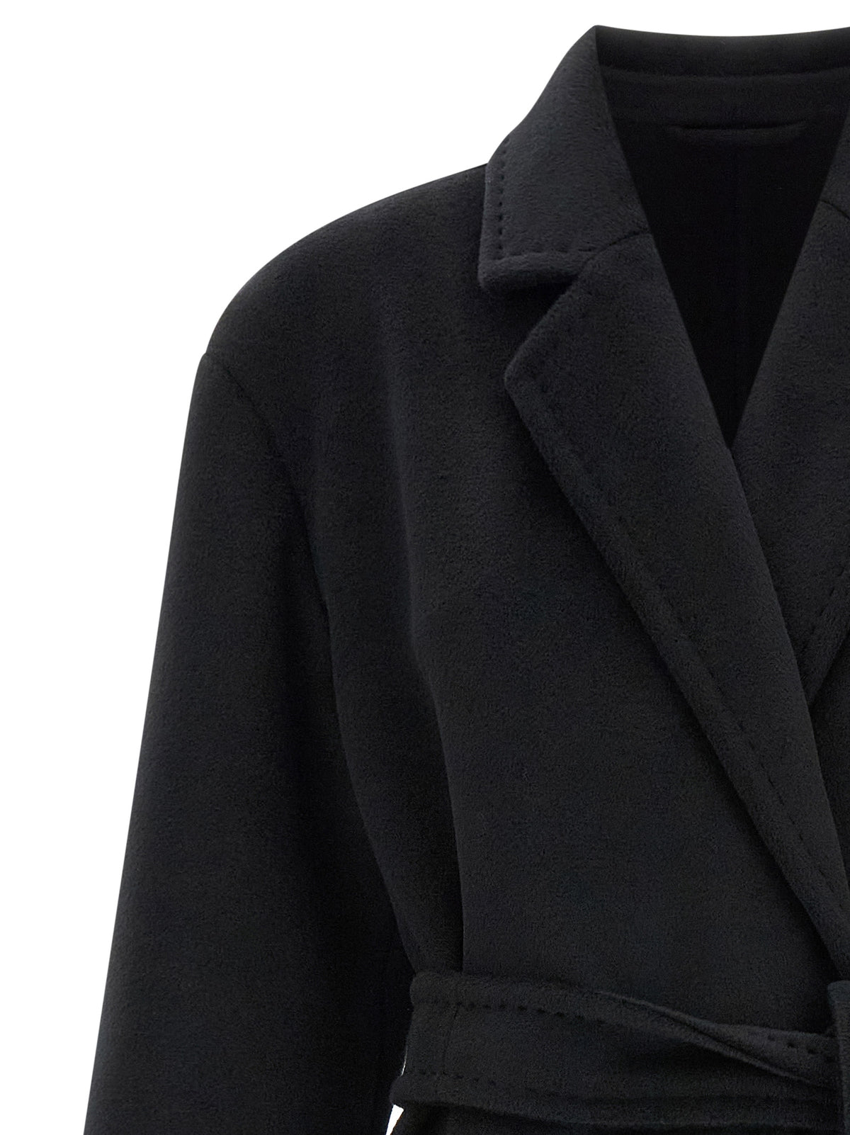 Max Mara Schwarzer Wollmantel