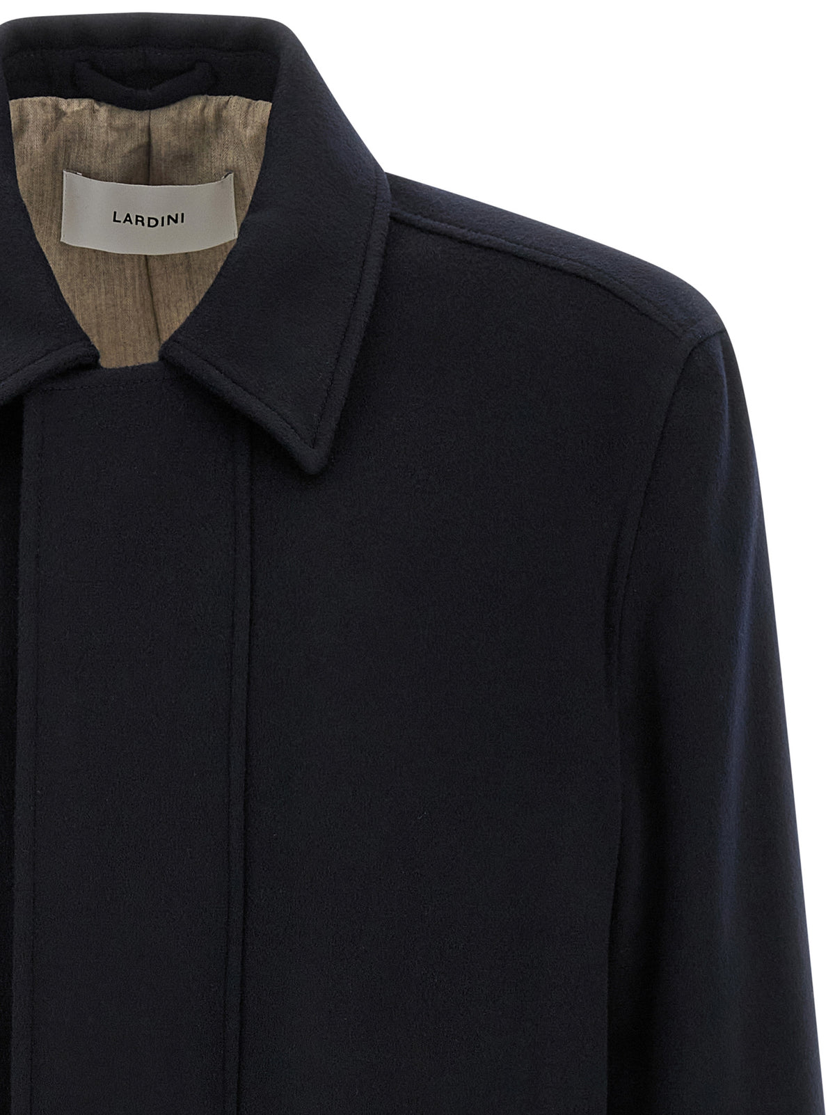 Lardini Blaue Kaschmir-Jacke in voller Länge