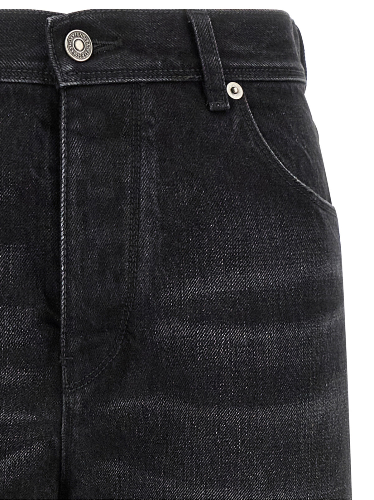 Fendi Schwarze Baumwolljeans Denim