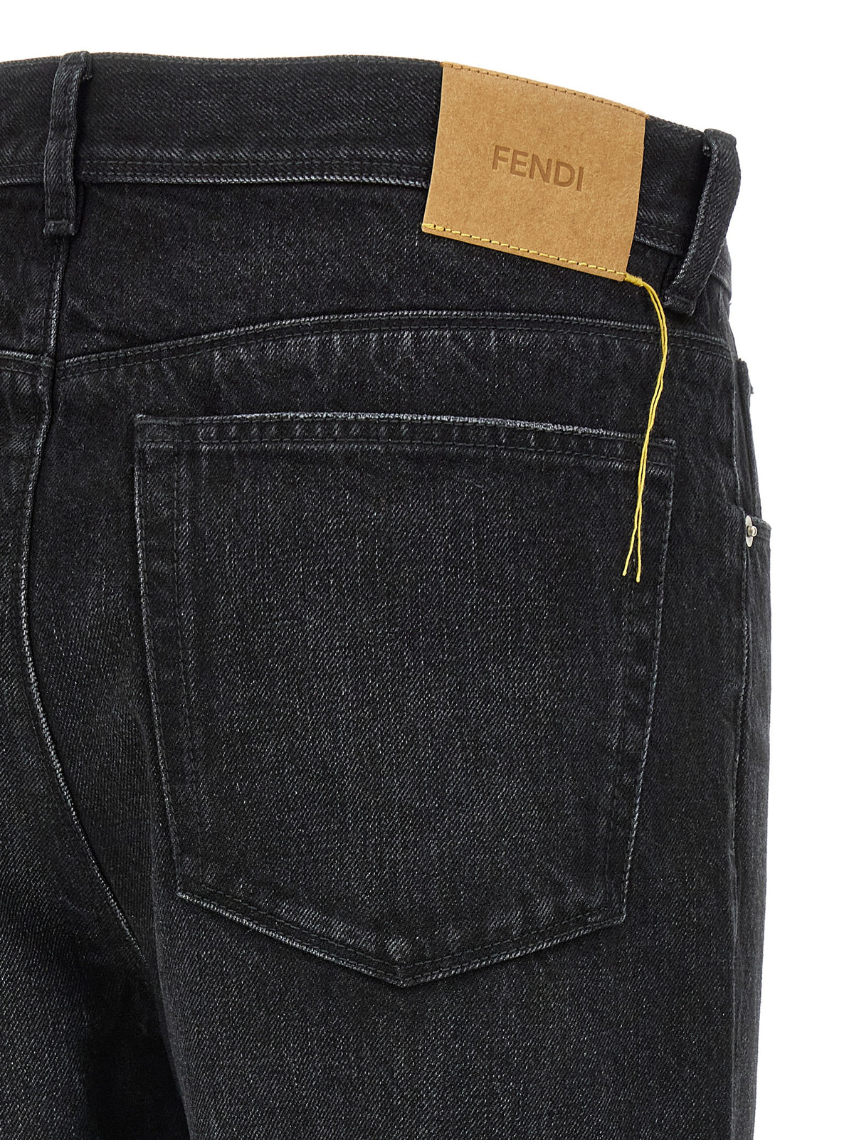Fendi Schwarze Baumwolljeans Denim