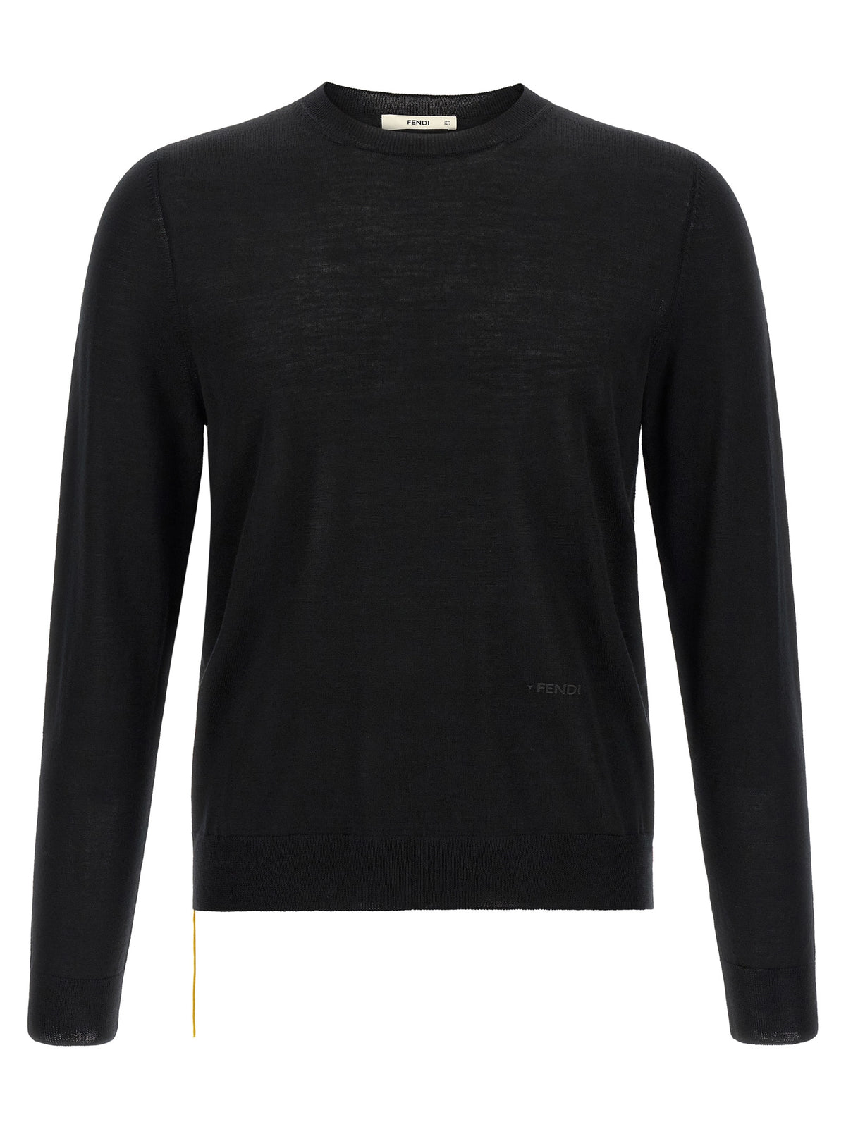 Fendi Schwarzer Cardigan aus Schurwolle