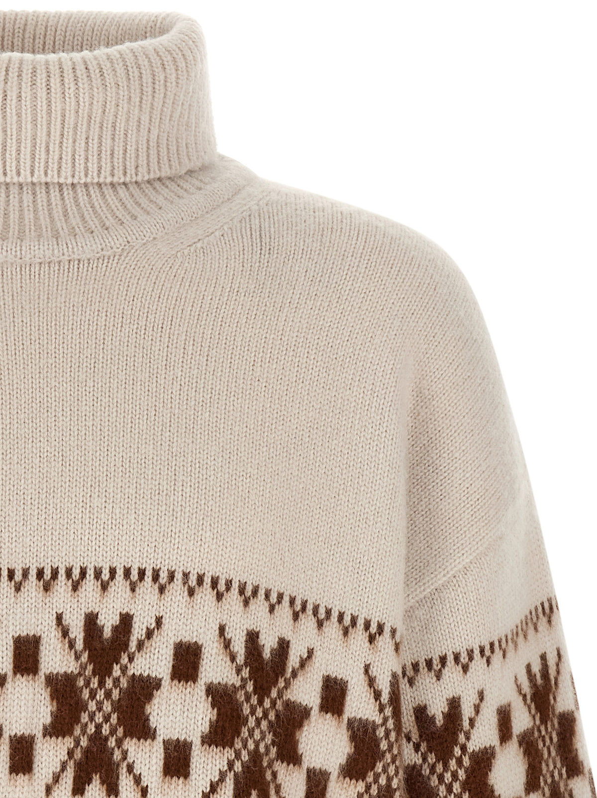 Kiton Weiße Wollstrickjacke