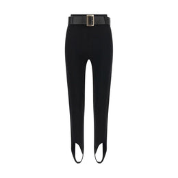 Self-Portrait Schwarze Athletic Hose aus Viskose