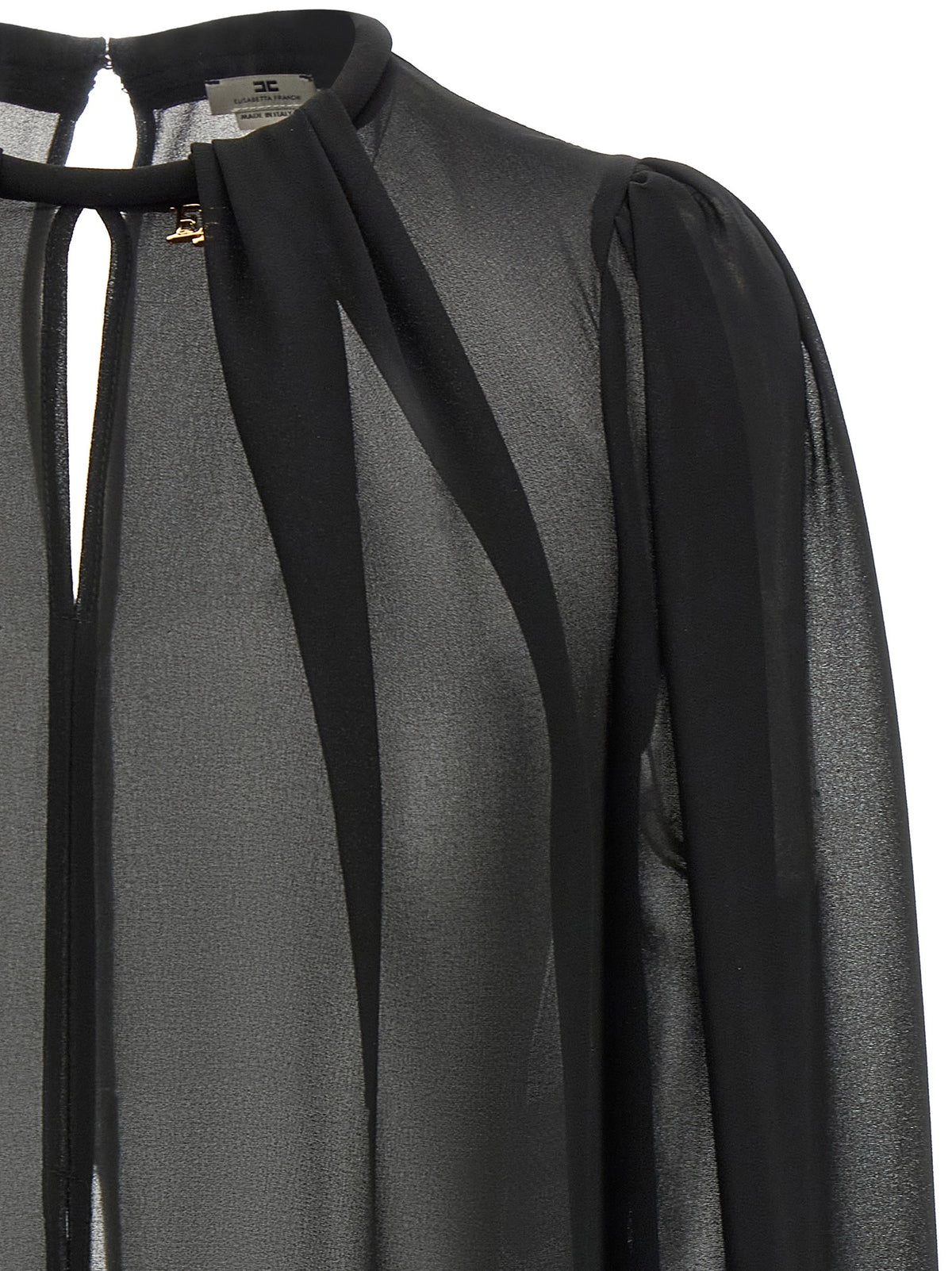 Elisabetta Franchi Schwarze Bluse aus Polyester