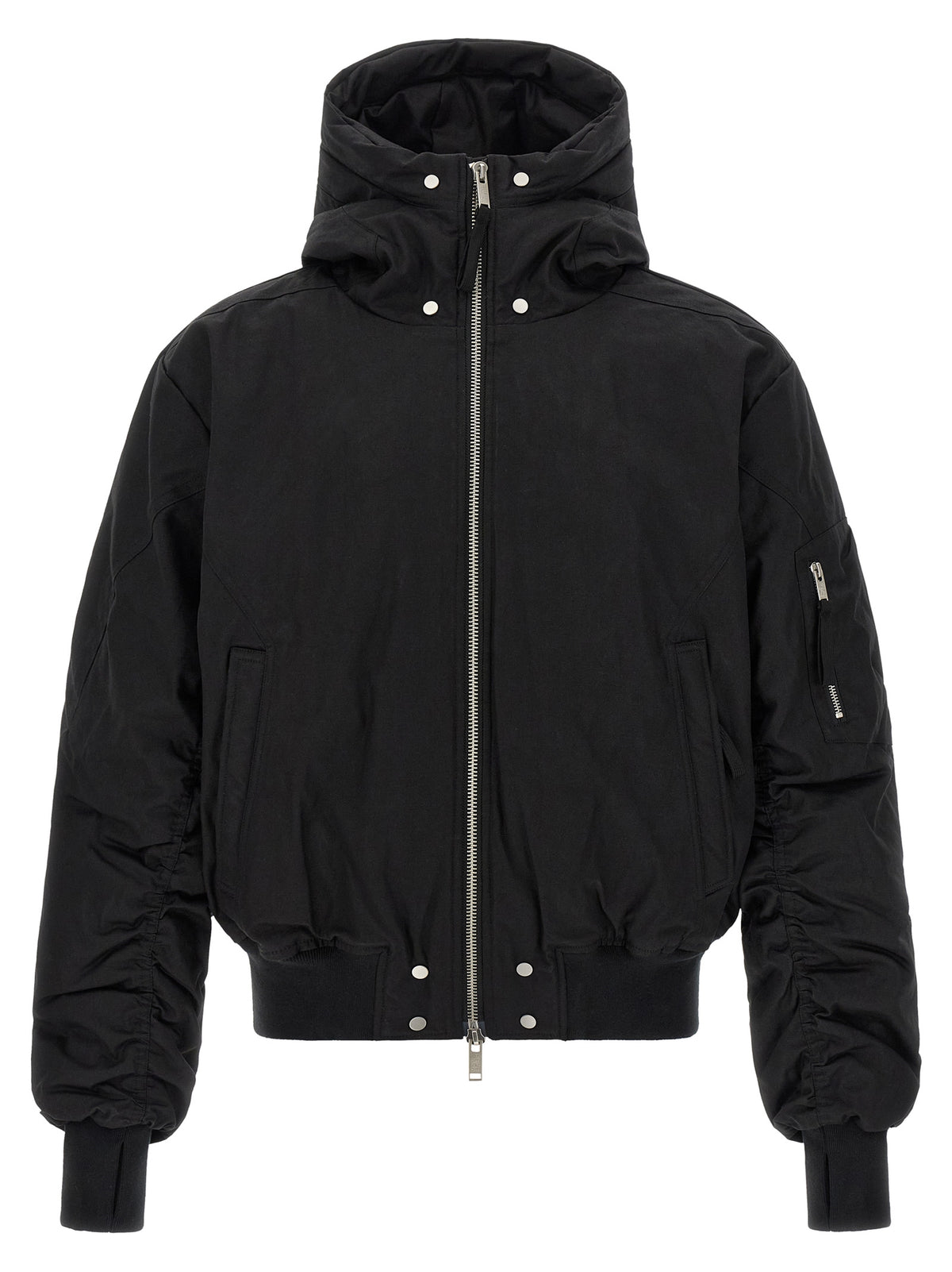 Thom Krom Schwarzer Bomber aus Baumwolle