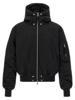 Thom Krom Schwarzer Bomber aus Baumwolle
