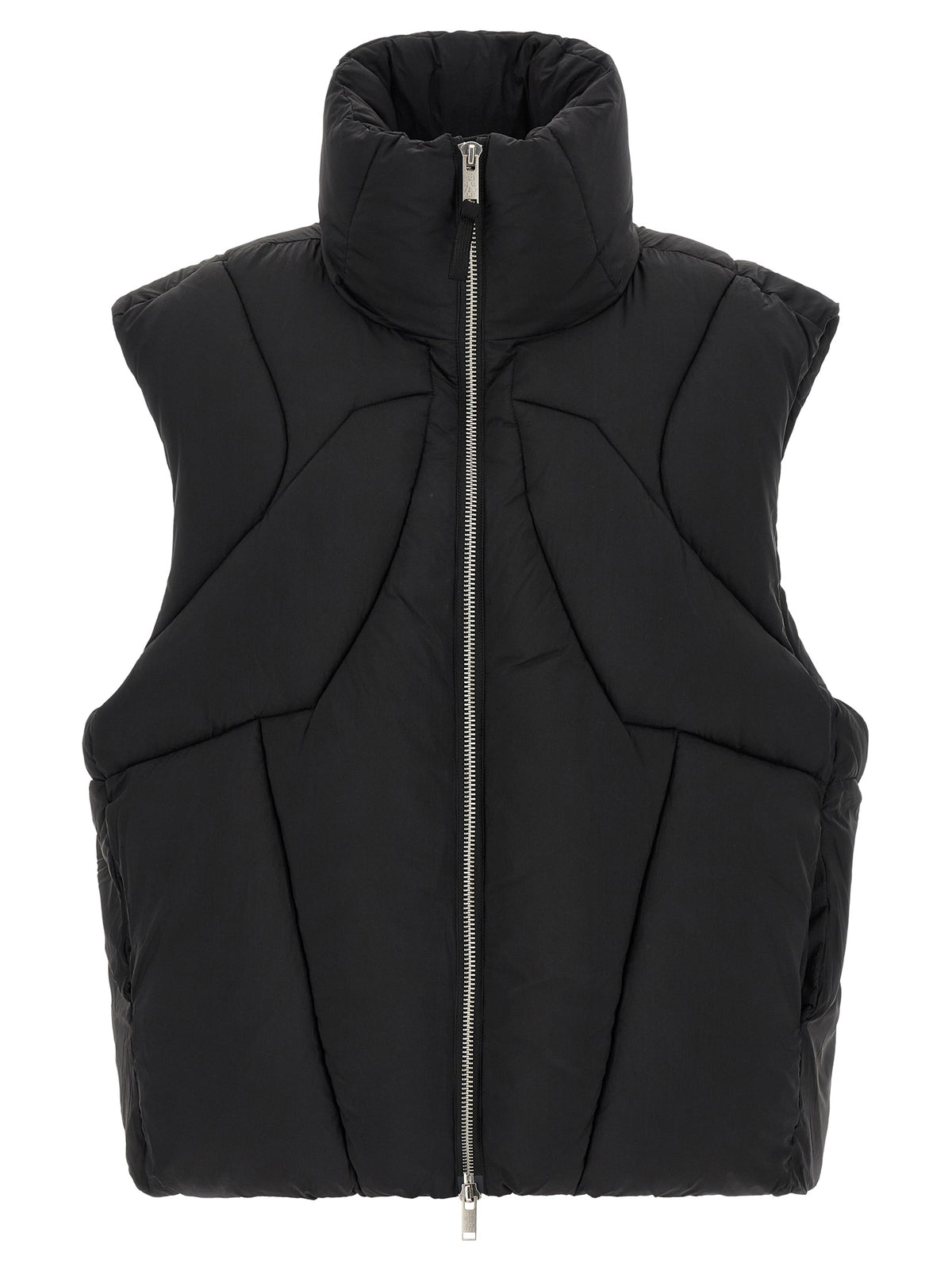 Thom Krom Schwarze ärmellose Nylon-Jacke