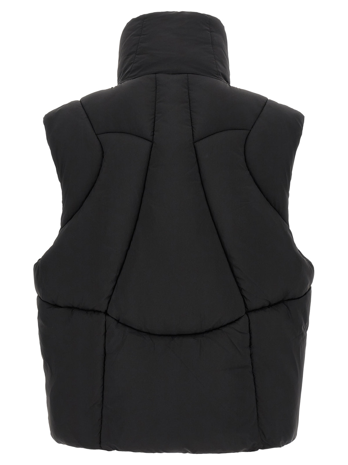 Thom Krom Schwarze ärmellose Nylon-Jacke