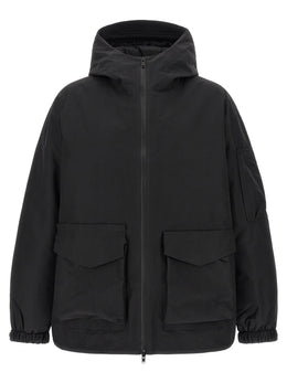 Y-3 Schwarze Shell-Jacke aus recyceltem Polyester