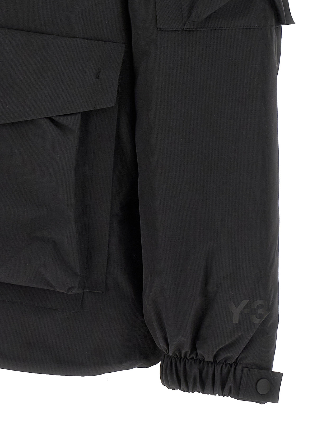 Y-3 Schwarze Shell-Jacke aus recyceltem Polyester