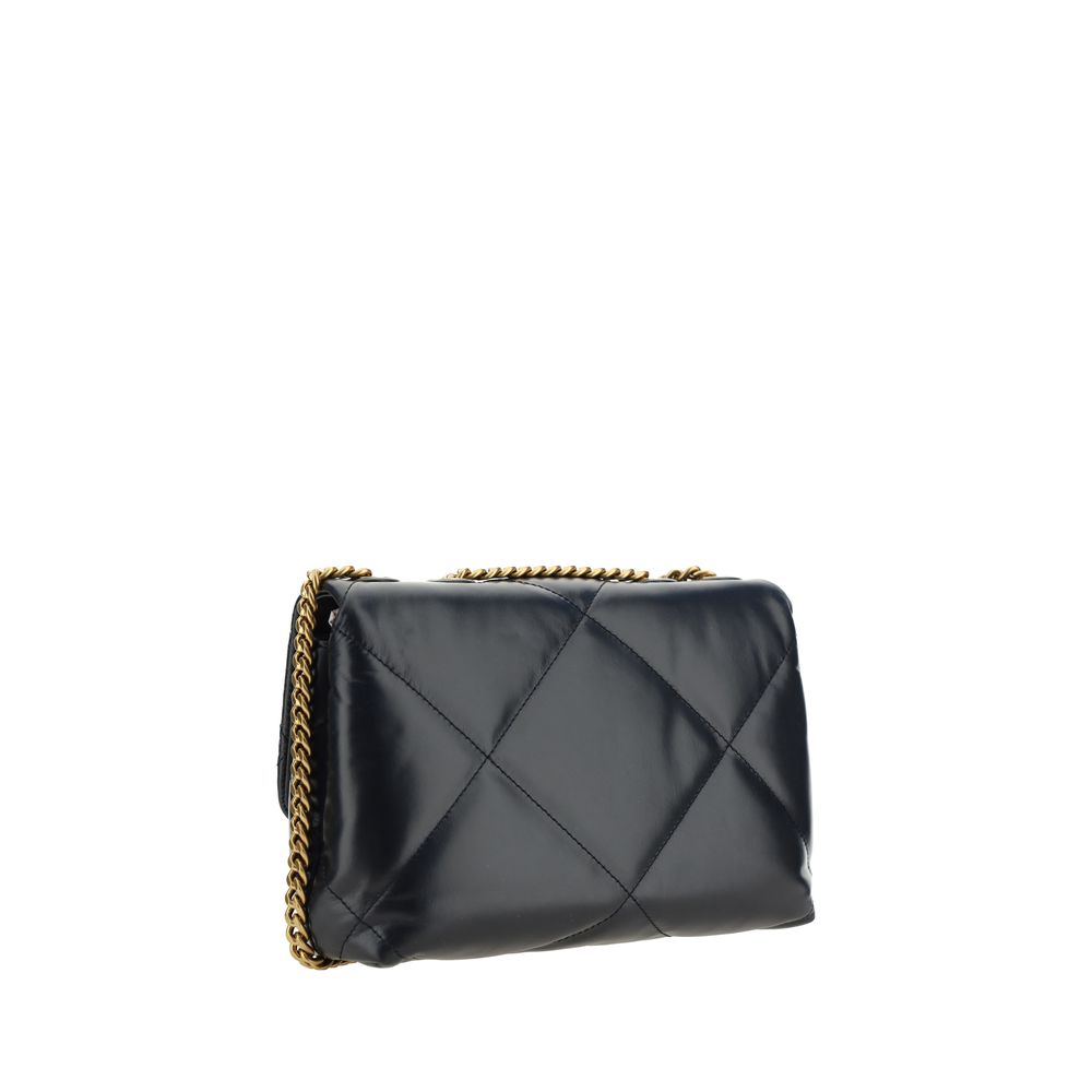 Tory Burch Schwarze Lammleder Schultertasche Ovis Aries