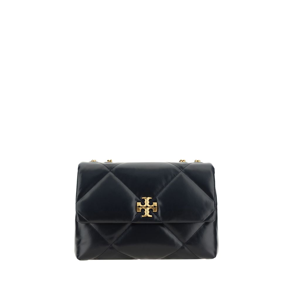 Tory Burch Schwarze Lammleder Schultertasche Ovis Aries