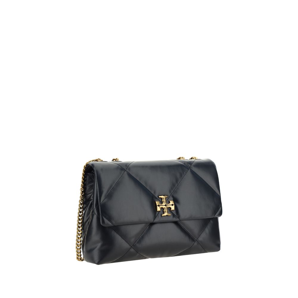 Tory Burch Schwarze Lammleder Schultertasche Ovis Aries