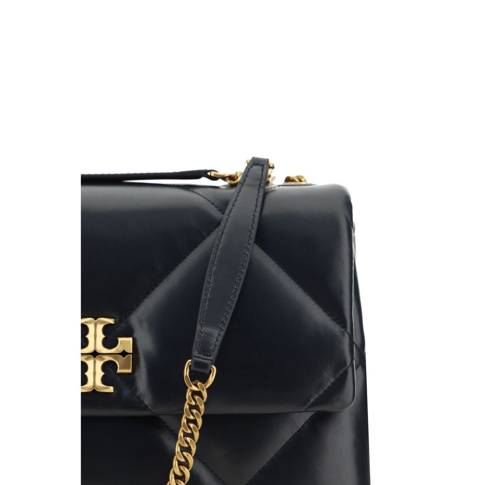 Tory Burch Schwarze Lammleder Schultertasche Ovis Aries