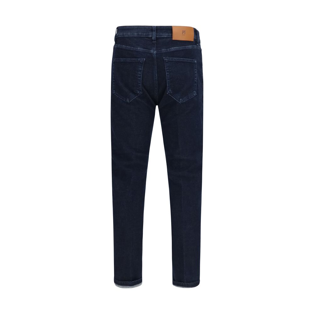 PT Torino Blaue Jeans aus Baumwolle, Tapered Fit