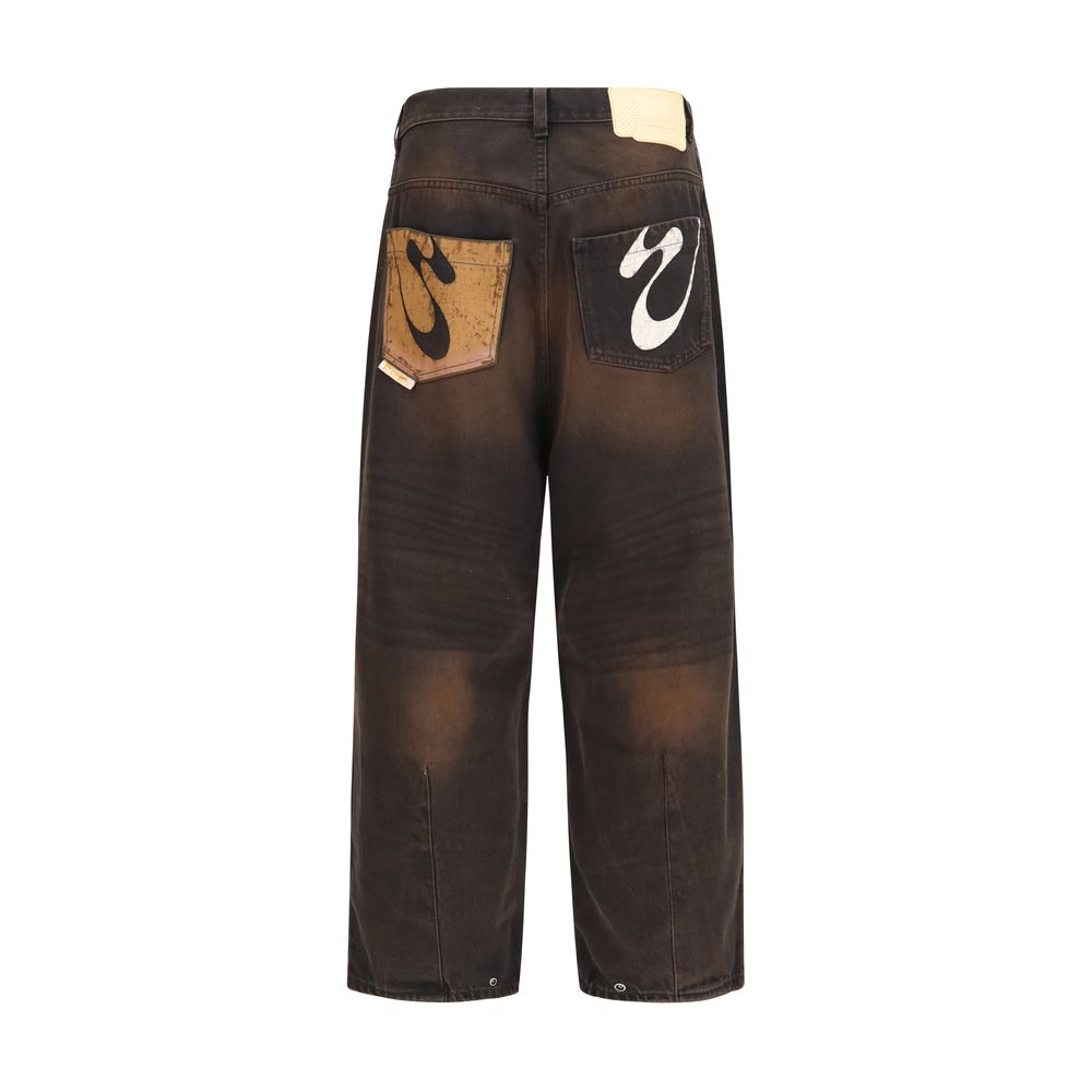 PDF Channel Braune Baumwolljeans Denim