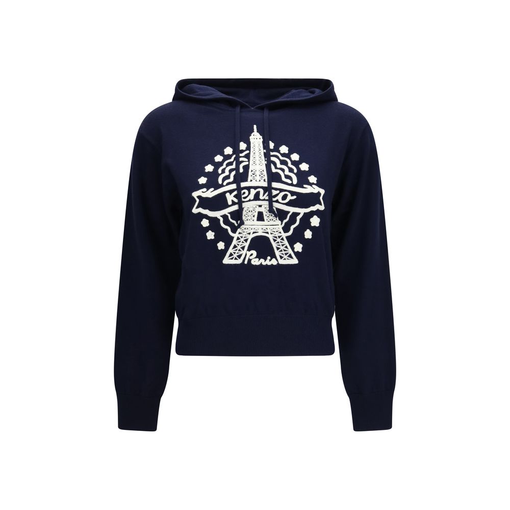 Kenzo Blauer Wollpullover Oves Aries