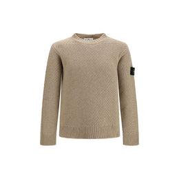 Stone Island Beige Wool Oves Aries Sweatshirt