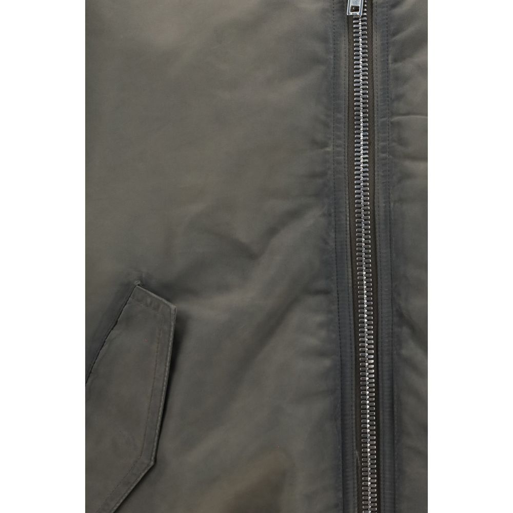 Rick Owens Grauer Nylon-Bomber