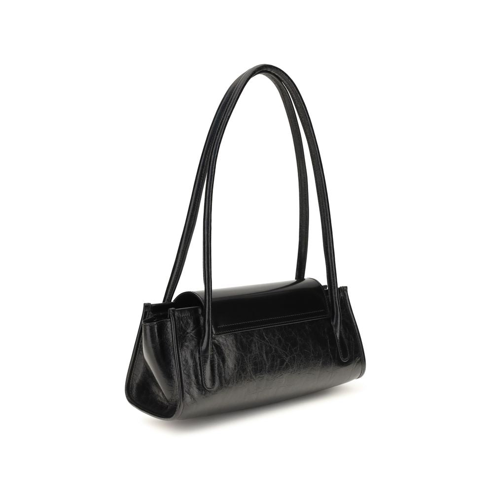 Marni Schwarze Bos Taurus Kalbsleder Schultertasche