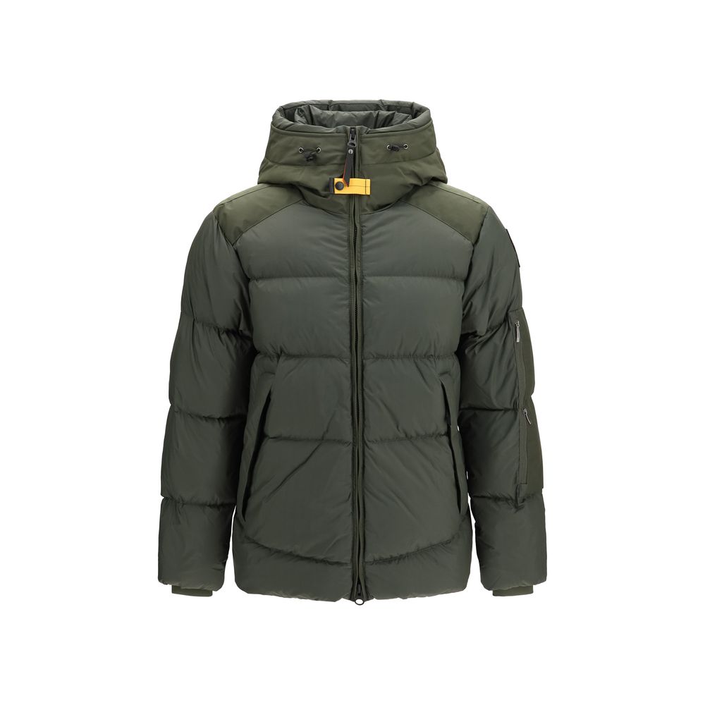 Parajumpers Zweifarbige Polyamid-Steppjacke in voller Länge