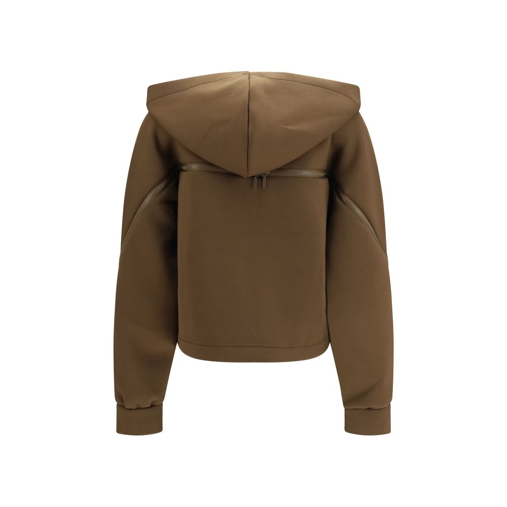 Wolford Brauner Polyester-Hoodie
