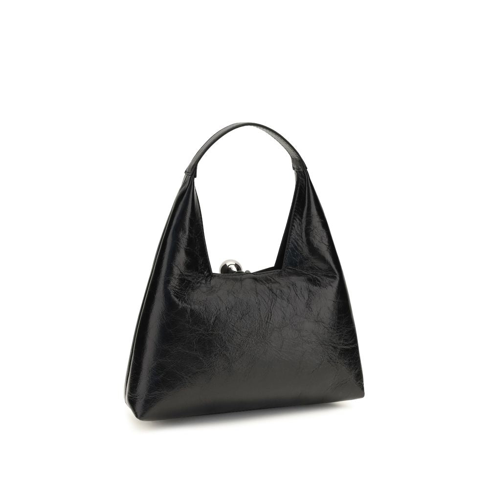 Marni Schwarze Bos Taurus Kalbsleder Schultertasche