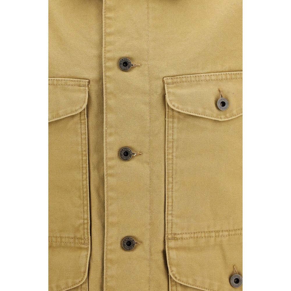 Filson Beige Baumwolljacke in voller Länge