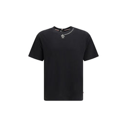 Moncler Grenoble Schwarzes Baumwoll-T-Shirt