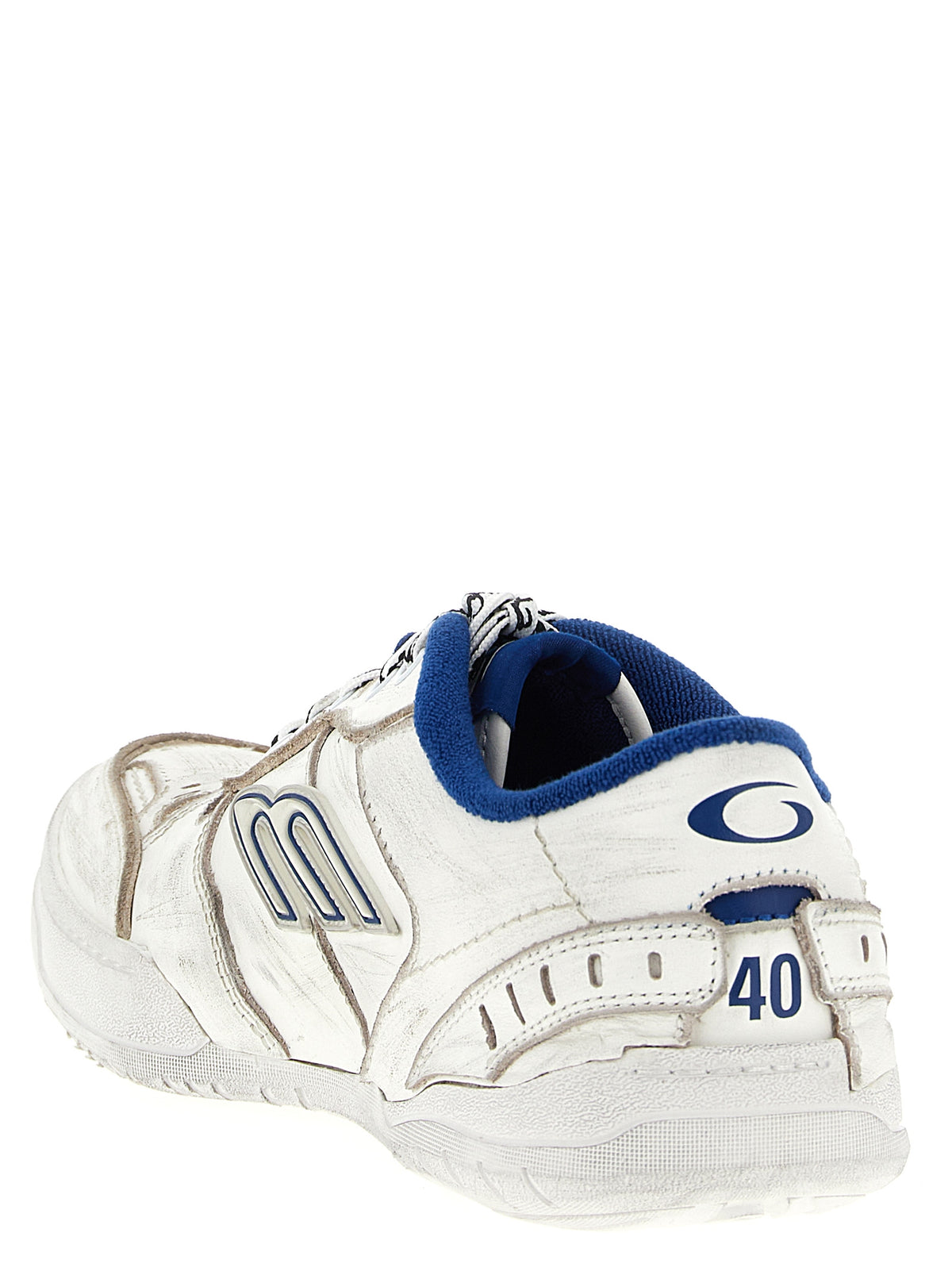 Balenciaga Weiße Kalbsleder-Sneaker im Athletic-Look