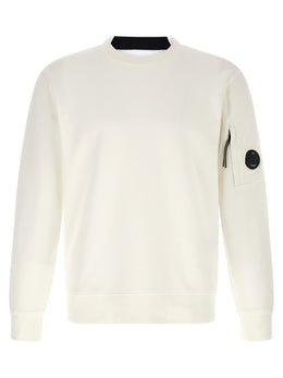 C.P. Company Weißes Baumwoll-Sweatshirt