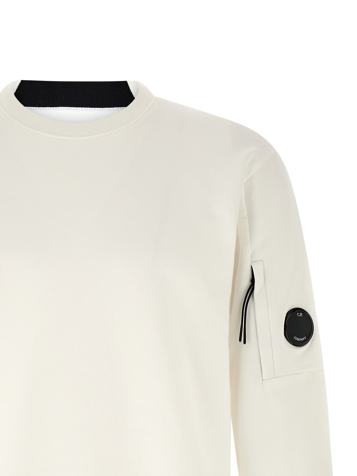 C.P. Company Weißes Baumwoll-Sweatshirt