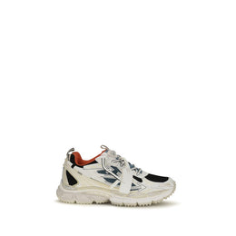 Off-White Multicolor Stoff Sportliche Turnschuhe