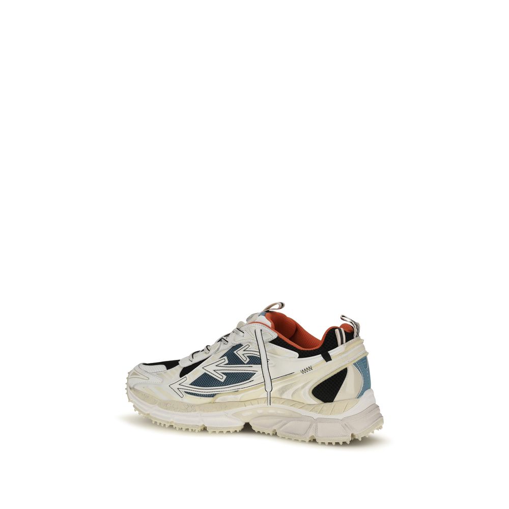 Off-White Multicolor Stoff Sportliche Turnschuhe