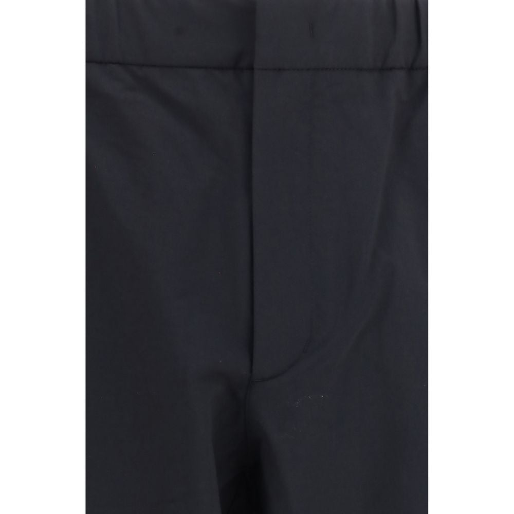 LAMINAR Schwarze Nylon Casual Hose