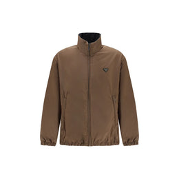 Prada Mehrfarbige Jacke aus recyceltem Polyamid in voller Länge