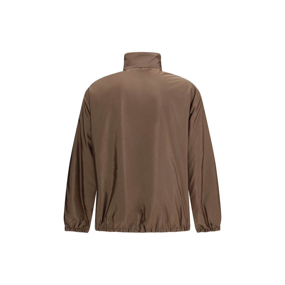 Prada Mehrfarbige Jacke aus recyceltem Polyamid in voller Länge