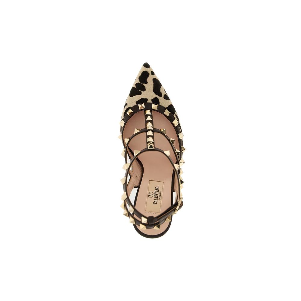 Valentino Garavani Braune Pumps aus Kalbsleder mit hohem Absatz