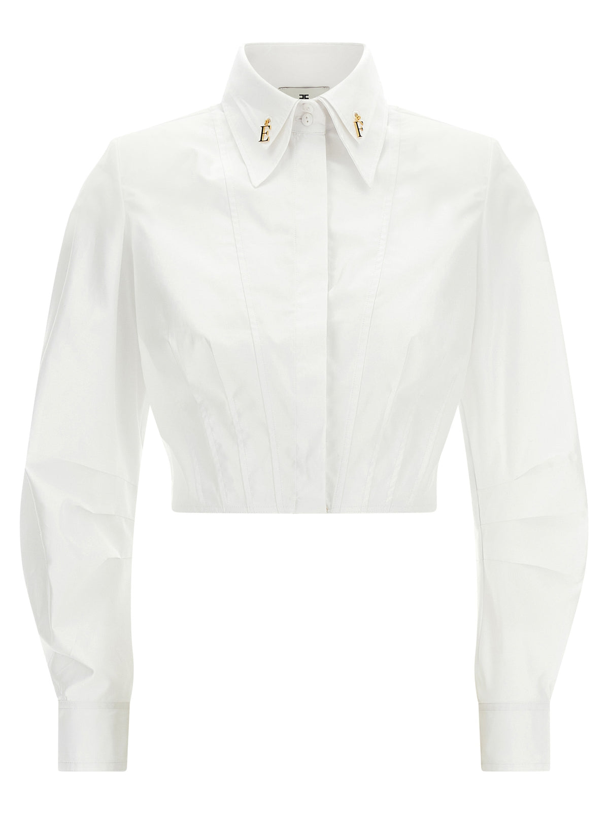 Elisabetta Franchi Weiße Baumwollbluse