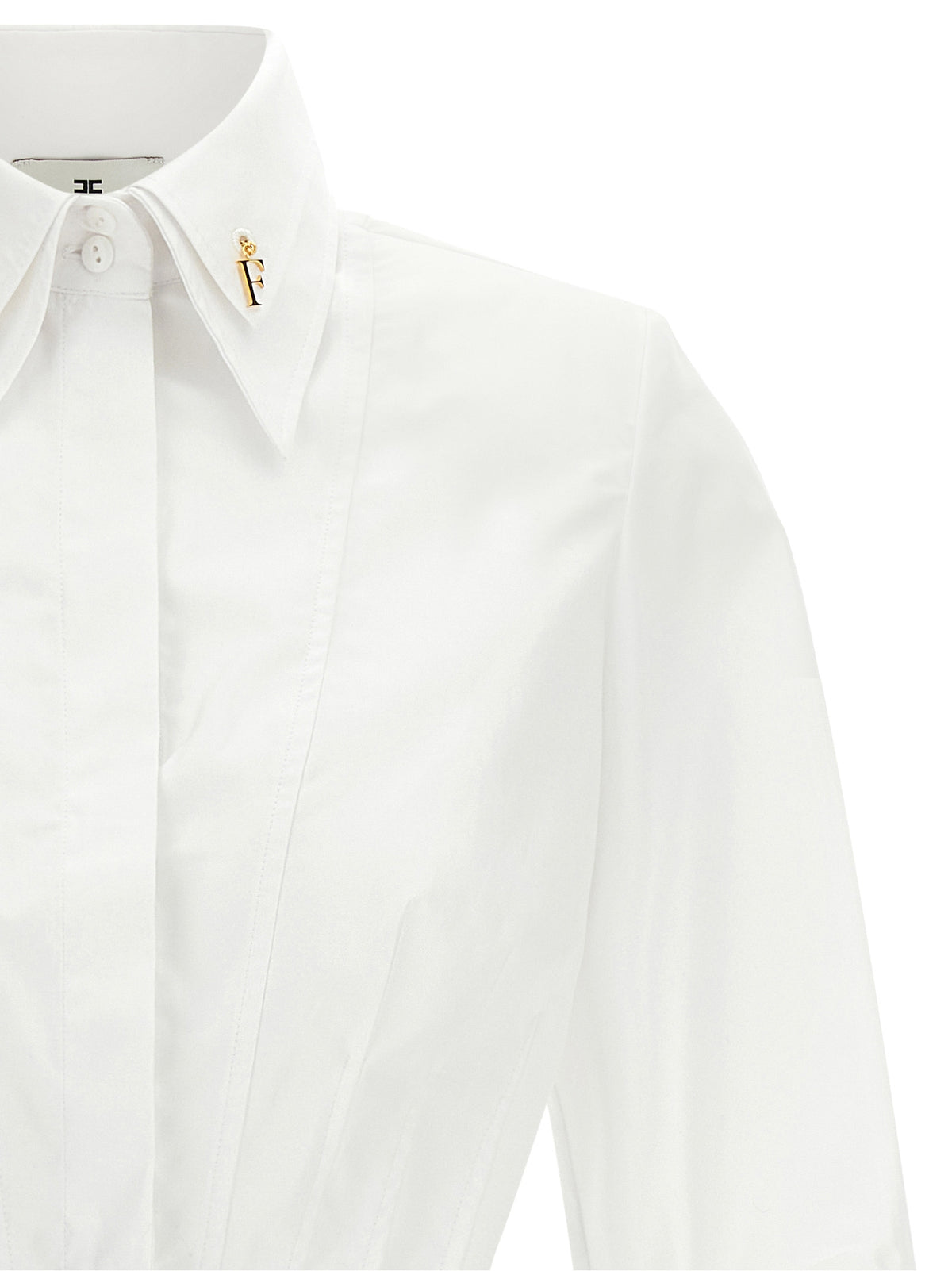 Elisabetta Franchi Weiße Baumwollbluse