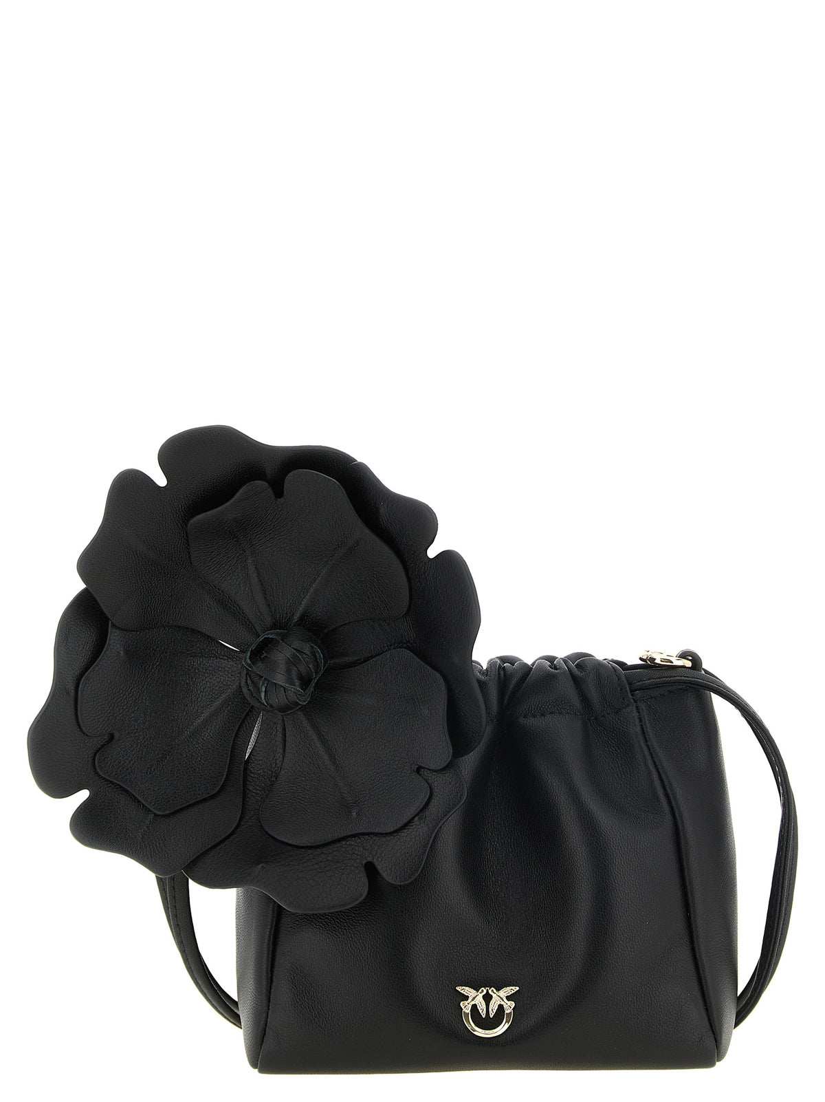 PINKO Schwarze Lammleder-Clutch