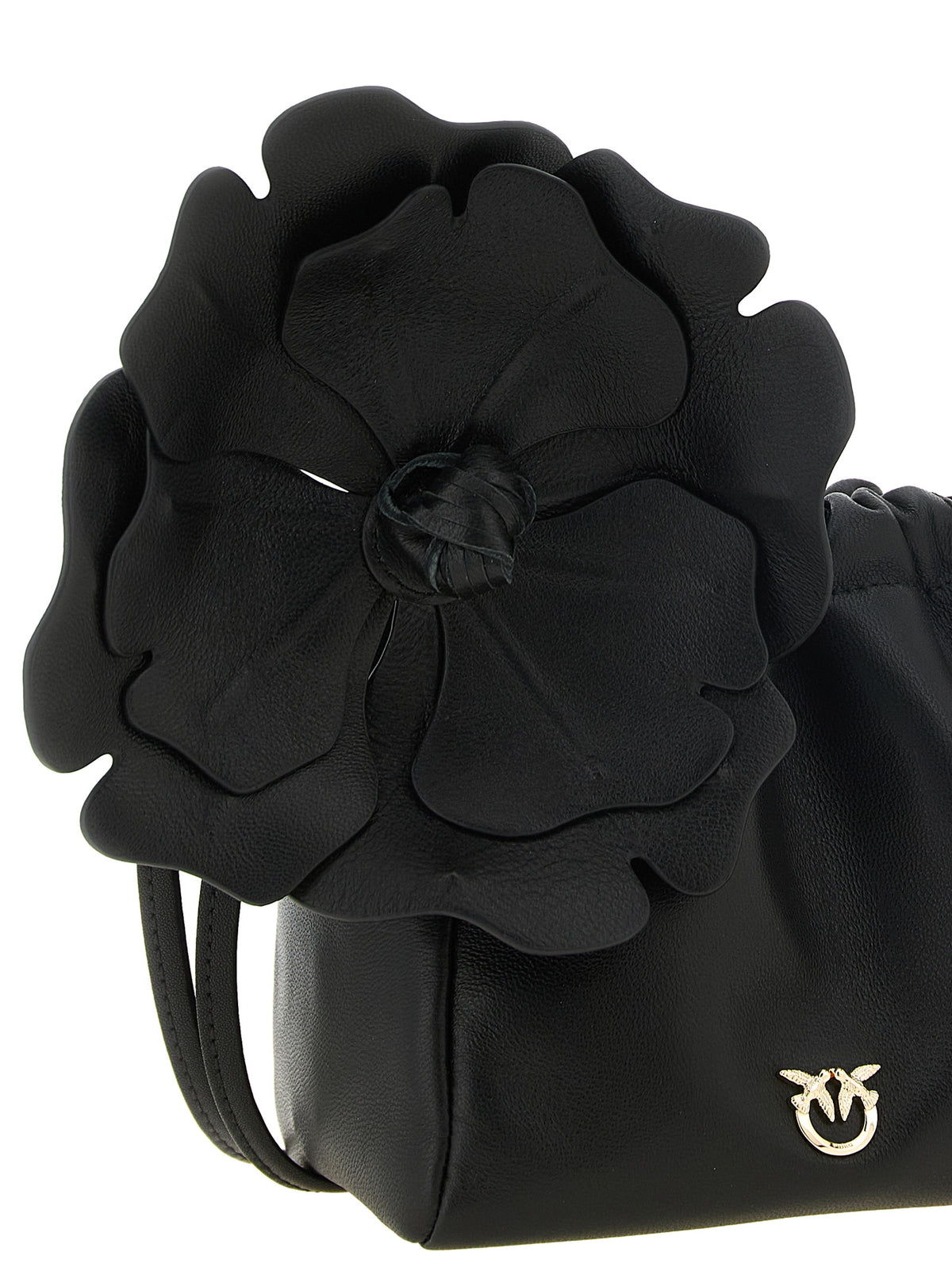 PINKO Schwarze Lammleder-Clutch