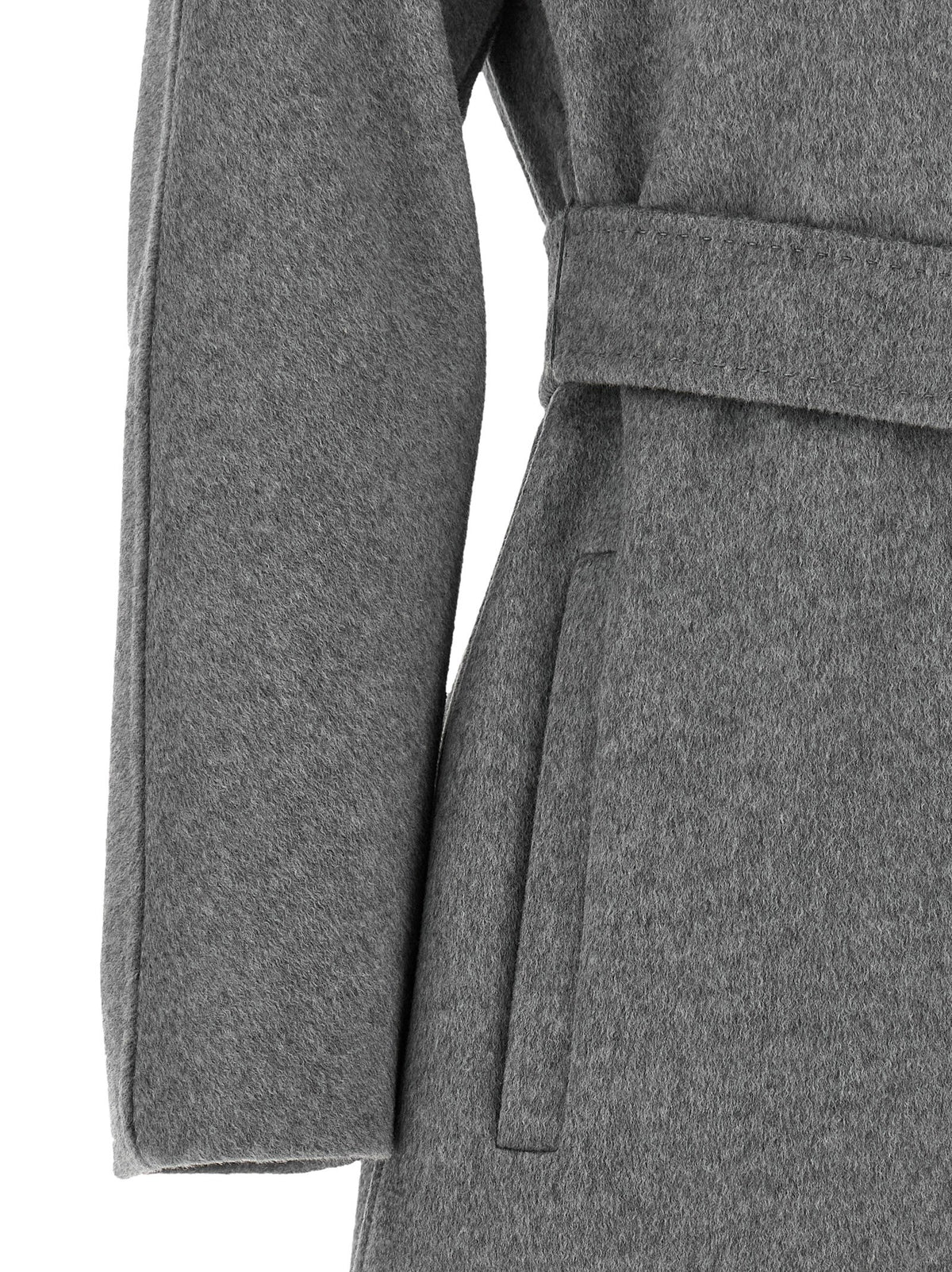 Max Mara Grauer Wollmantel